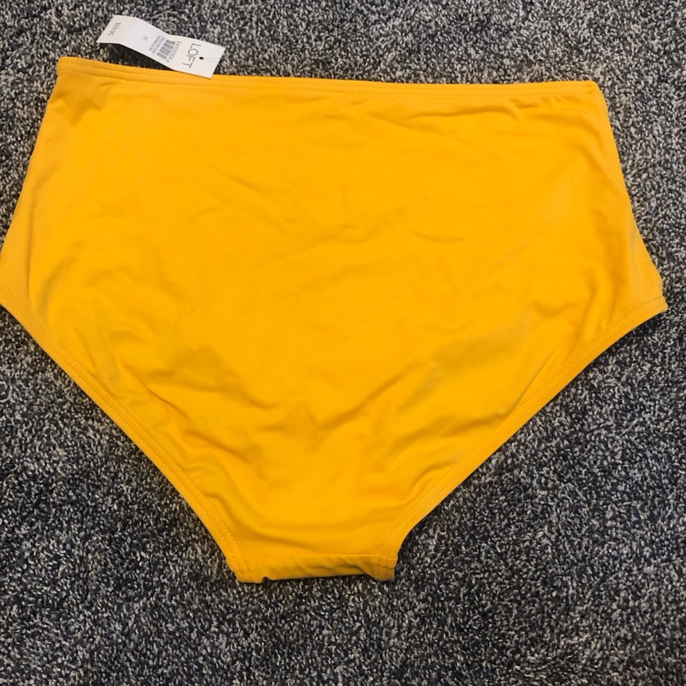 LOFT yellow High-Waisted Bikini Bottom - Picture 4 of 4